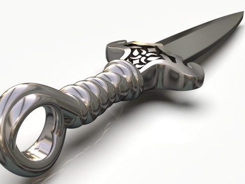 Dagger pendant 3D Print Model