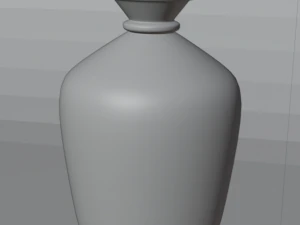 Bottle with mushrooms 3D Model