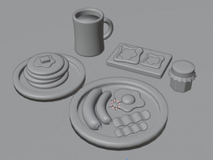 Breakfast 3D Model