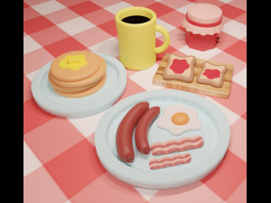 Breakfast 3D Model