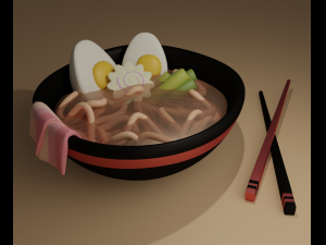 Ramen Modelo 3D