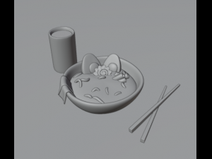 Ramen 3D Модель