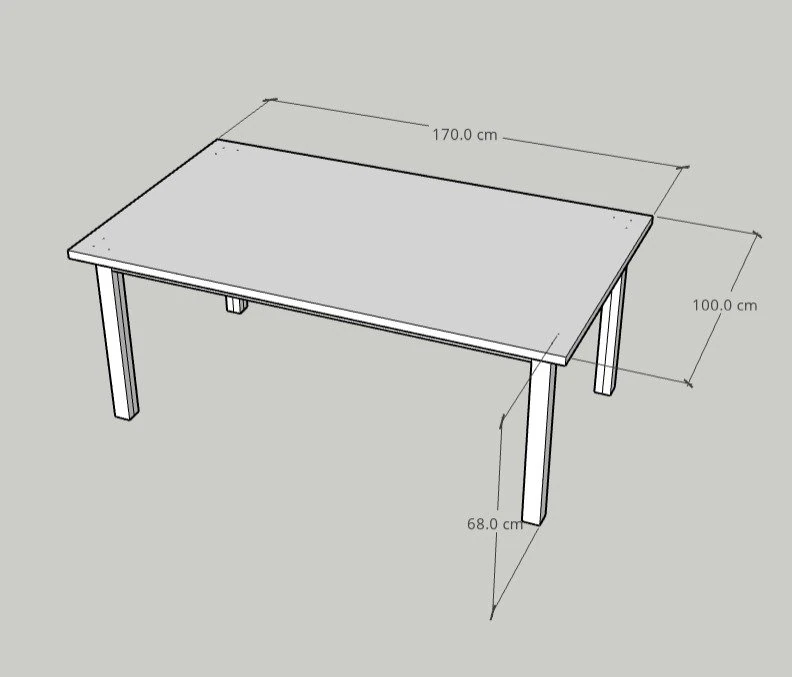 Simple table model 3D Model .c4d .max .obj .3ds .fbx .stl .blend