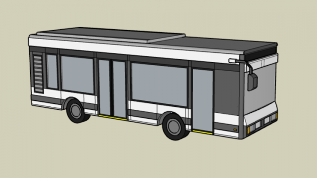 Bus 3D Модель .c4d .max .obj .3ds .fbx .stl .blend 