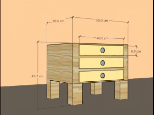 Night table 3D Model