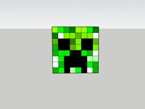 Creeper head Modello 3D