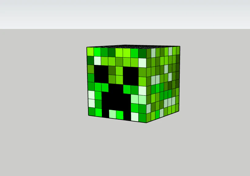 Creeper head 3D Model .c4d .max .obj .3ds .fbx .stl .blend 