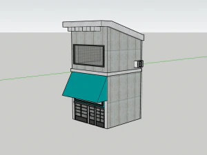 Small shop with texture 3D Model