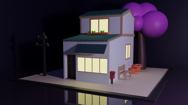 Casa Animada 3D Модель .c4d .max .obj .3ds .fbx .stl .blend 