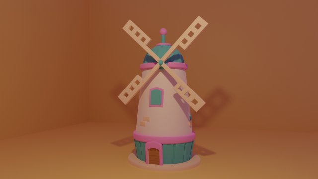 Molino Animado 3D-Modell .c4d .max .obj .3ds .fbx .stl .blend 