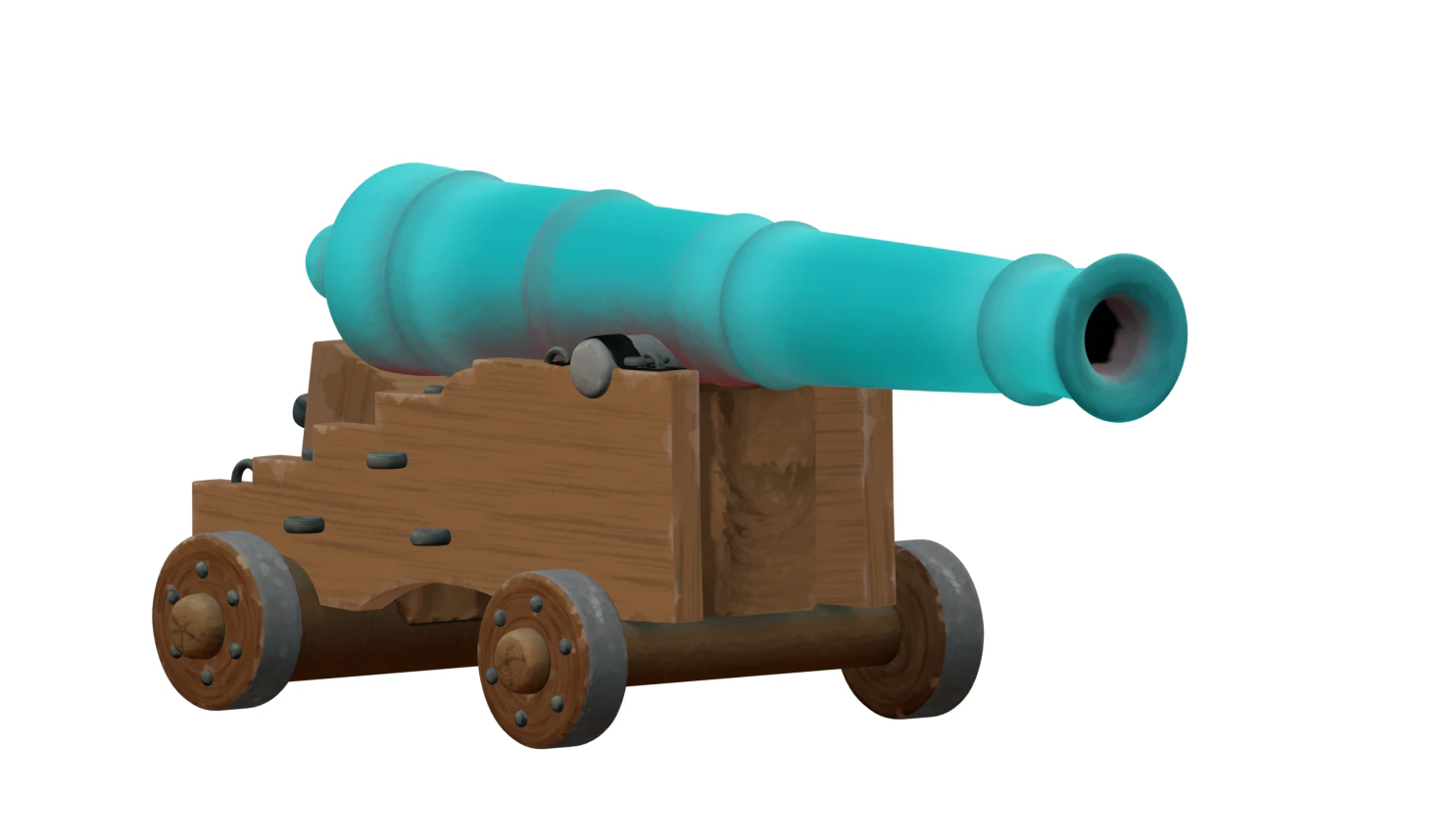 Cannon 3D Model .c4d .max .obj .3ds .fbx .stl .blend 