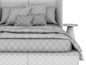 Bed Midnight Flexform 3D Model