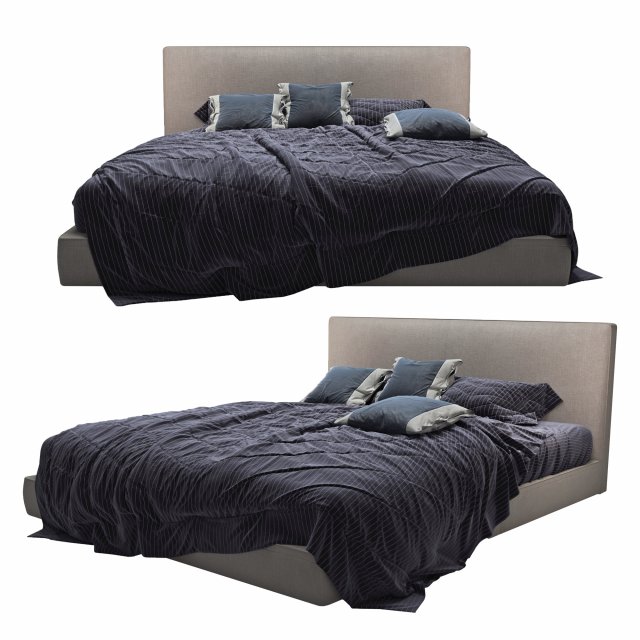 Bed Richard BB Italia Modello 3D .c4d .max .obj .3ds .fbx .stl .blend 