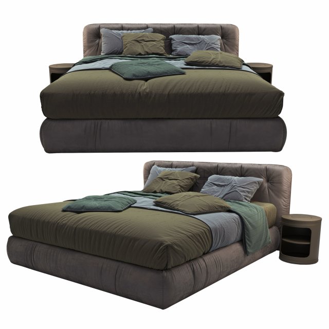 Bed Emmebi VITTORIA 3Dモデル .c4d .max .obj .3ds .fbx .stl .blend 