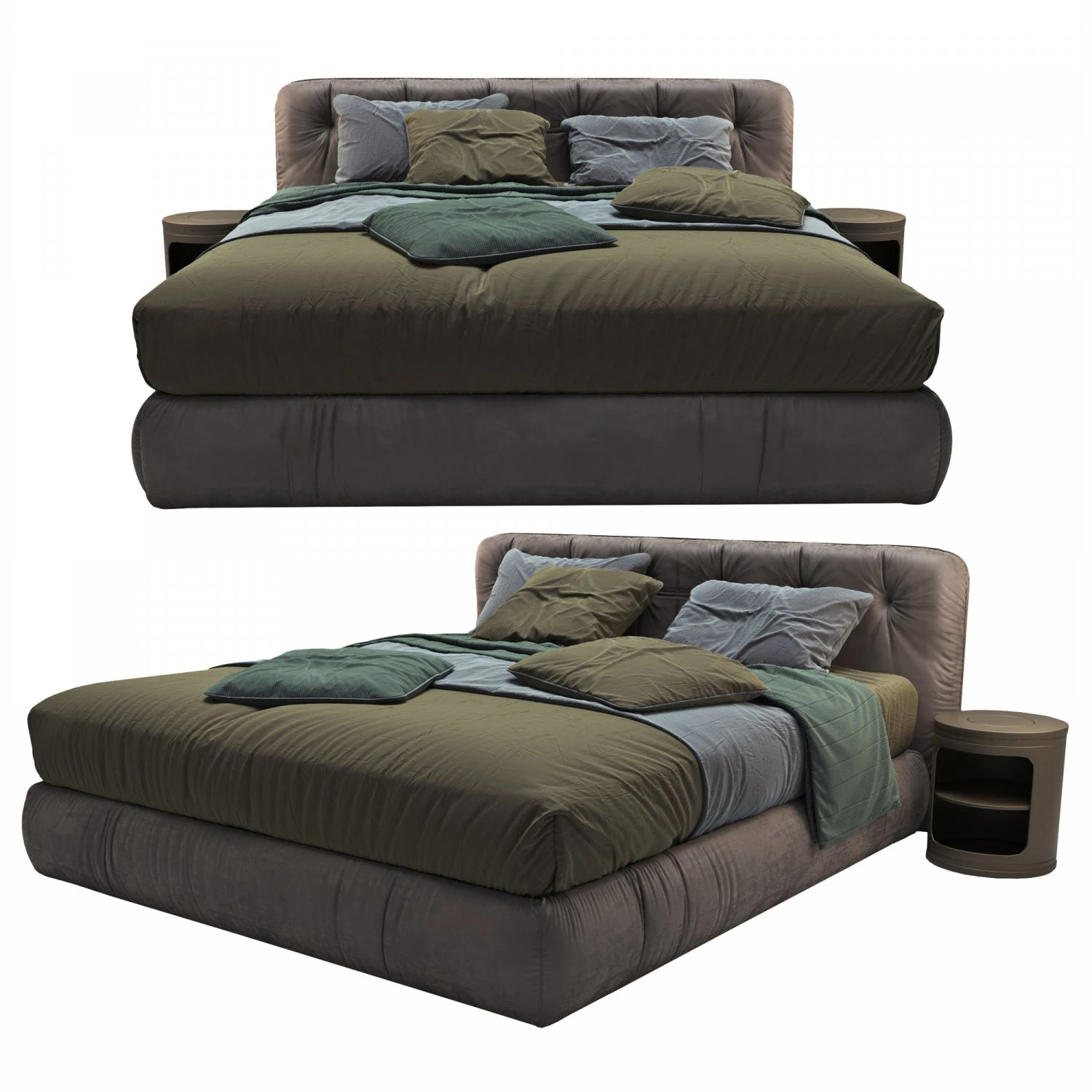 Bed Emmebi VITTORIA 3D Model .c4d .max .obj .3ds .fbx .stl .blend 