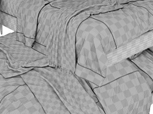 Bed IDANS Ikea Model 3D