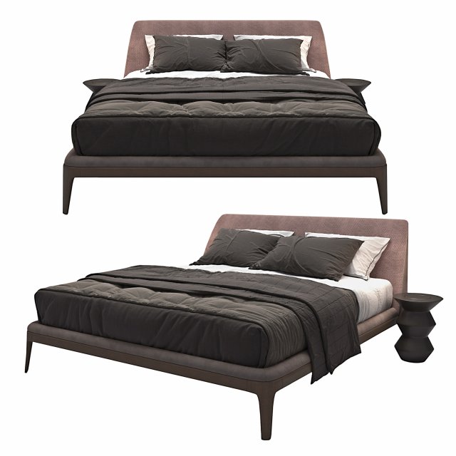 Bed Kelly Poliform Modelo 3D .c4d .max .obj .3ds .fbx .stl .blend 