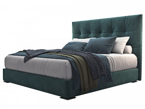 Bed Max capitonne high 3D Model
