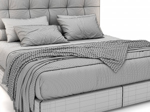 Bed Max capitonne high 3Dモデル