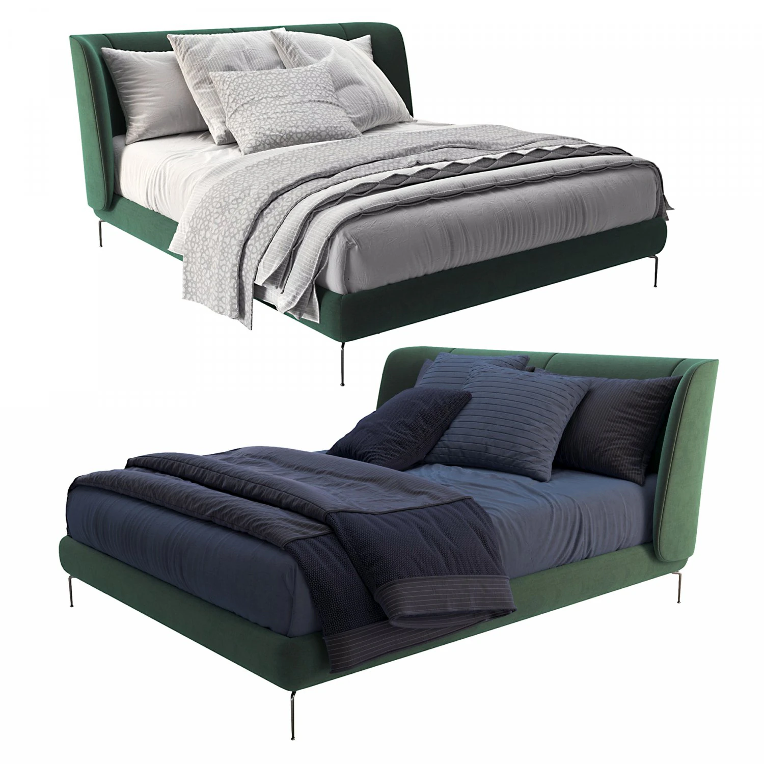 Bed TUFJORD Ikea 3D Model .c4d .max .obj .3ds .fbx .stl .blend