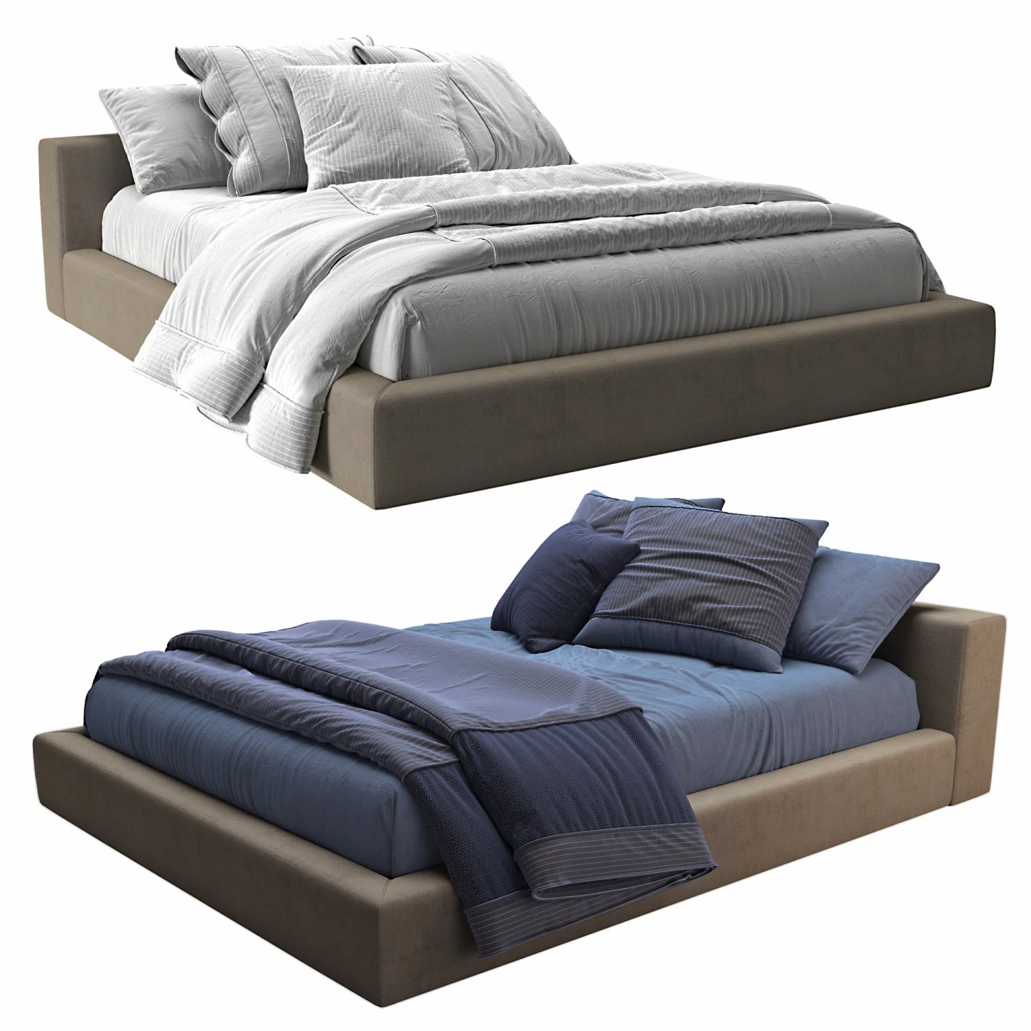Bed Desiree Kubic 24 3D Model .c4d .max .obj .3ds .fbx .stl .blend 