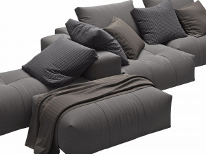 PIXEL Sectional sofa Modelo 3D