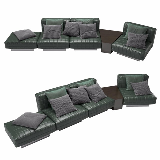 Sofa Twiggy 3D Model .c4d .max .obj .3ds .fbx .stl .blend 