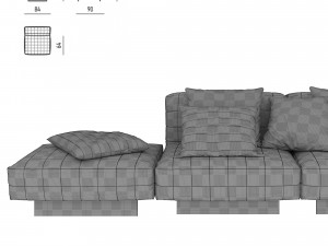 Sofa Twiggy 3D Model