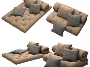 Canapea variabila Karup Buckle 3D Model