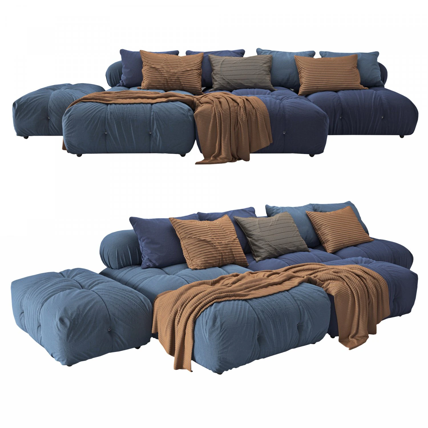 Sofa BB Italia CAMALEONDA 3D Model .c4d .max .obj .3ds .fbx .stl .blend 