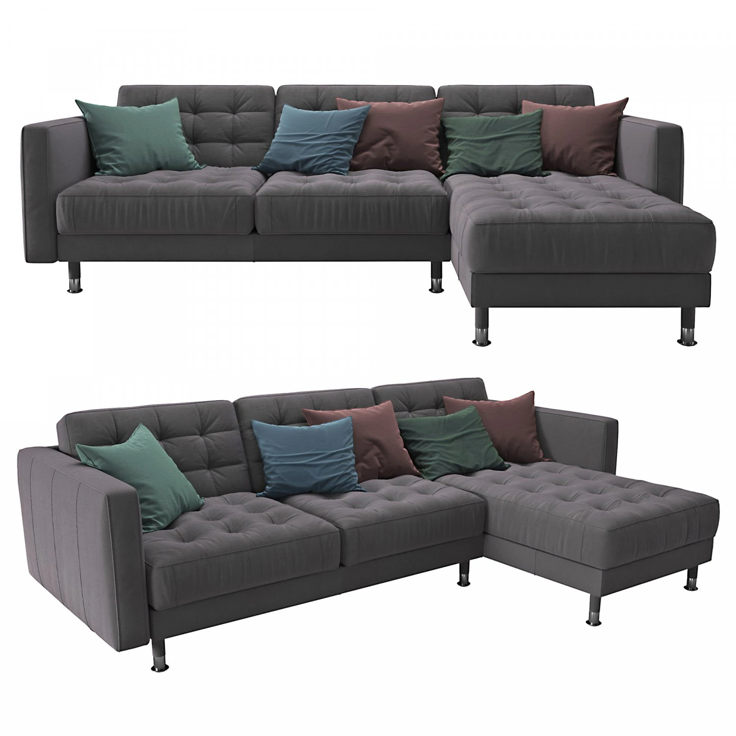 Sofa Landskrona Ikea 3D Model .c4d .max .obj .3ds .fbx .stl .blend 