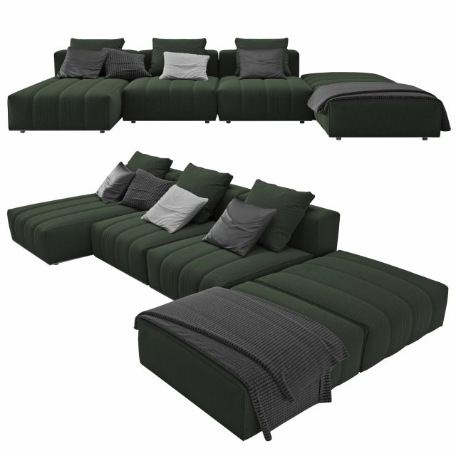 Sofa Goodman 3D Model .c4d .max .obj .3ds .fbx .stl .blend 