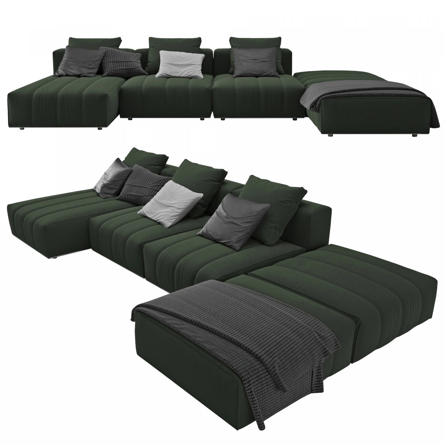 Sofa Goodman 3D Model .c4d .max .obj .3ds .fbx .stl .blend 