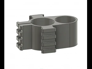 BARREL SUPPORT FOR ARTEMIS P15 RIFLE WITH THREE RAILS FOR MOUNTING 3D Print Model