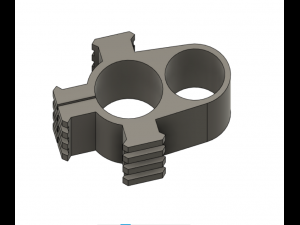 BARREL SUPPORT FOR ARTEMIS P15 RIFLE WITH THREE RAILS FOR MOUNTING 3Dプリントモデル