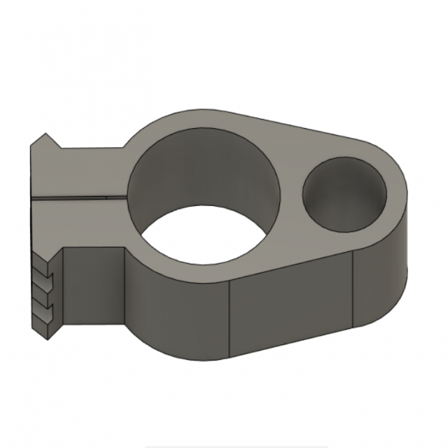BARREL SUPPORT FOR PR900 RIFLE WITH A RAIL FOR MOUNTING 3D Принт Модель .c4d .max .obj .3ds .fbx .stl .blend 