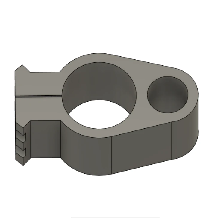 BARREL SUPPORT FOR PR900 RIFLE WITH A RAIL FOR MOUNTING 3D Print Model .c4d .max .obj .3ds .fbx .stl .blend 