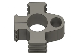 SOPORTE CAÑÓN PARA FUSIL PR900 CON TRES RIELES PARA MONTAJE Modelo de impresión 3D