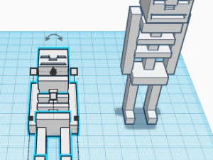 ESQUELETO MINECRAFT 3D Druckmodell