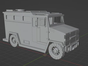 Gta5 警察のトラック 3Dモデル