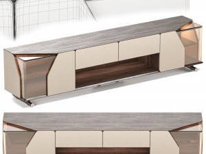 Turri Vine mobile tv Unit 3D Модель