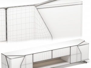 Turri Vine mobile tv Unit 3D Модель