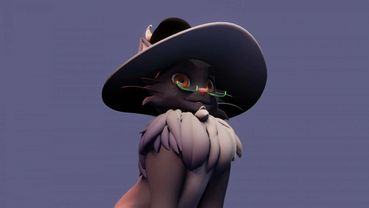Stylized Cat 3D Model .c4d .max .obj .3ds .fbx .stl .blend 