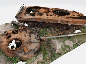 Russian destroyed BMP 3D Model