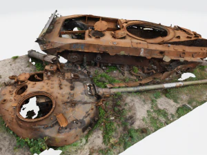 BMP distrutto dai russi Modello 3D