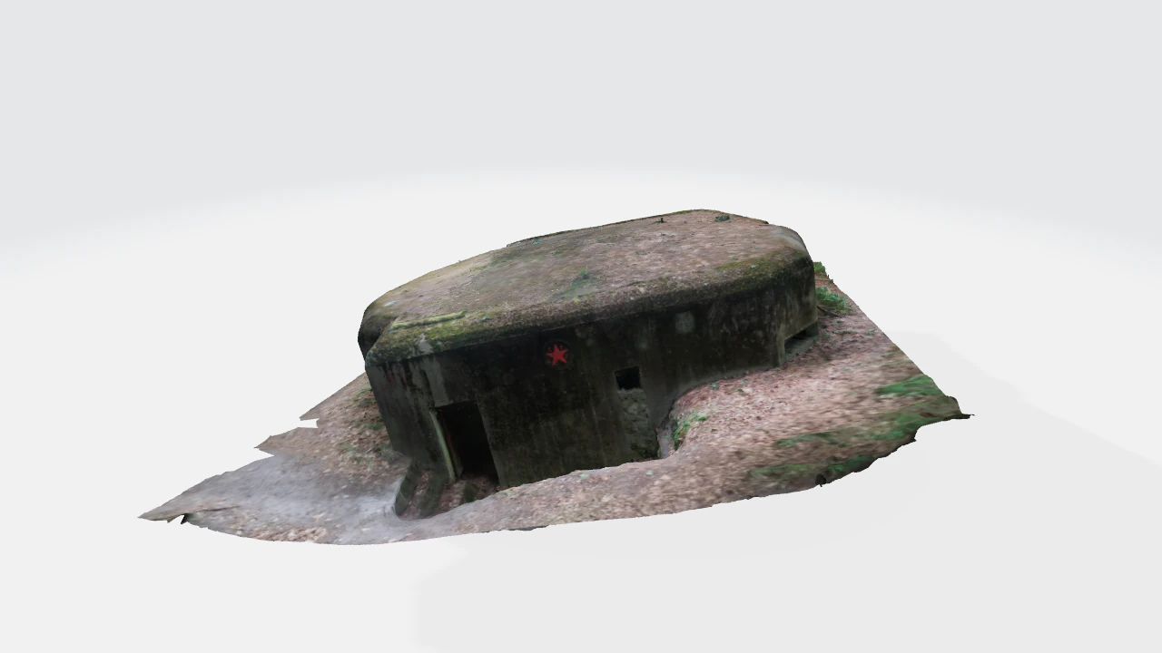 Bunker 3D Model .c4d .max .obj .3ds .fbx .stl .blend 