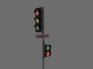 Urban traffic light 3D 모델