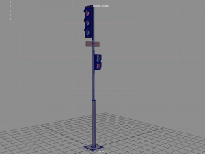 Urban traffic light 3D 모델
