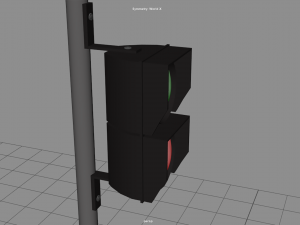 Urban traffic light 3D 모델