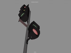 Urban traffic light 3D Model